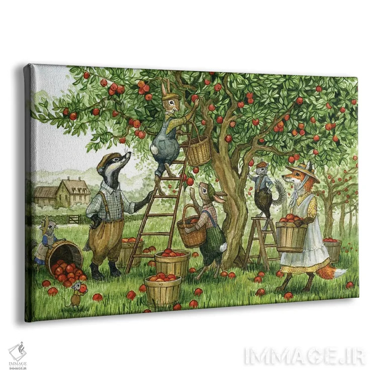 تابلو برداشت باغ میوه اثر آسترید شکلز - نمای پرسپکتیو محصول