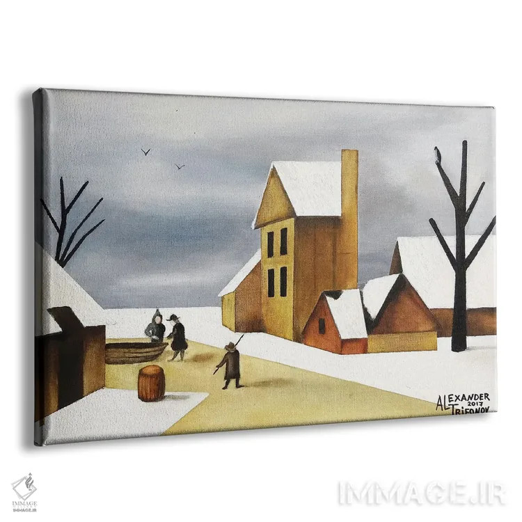 تابلو هارلم در زمستان اثر الکساندر تریفونوف - نمای پرسپکتیو محصول