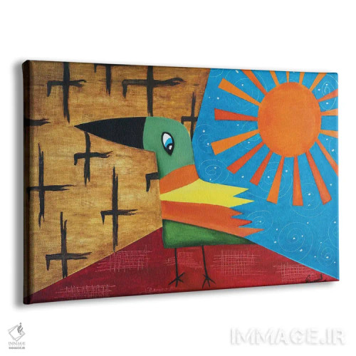 تابلو پرنده طلایی اثر الکساندر تریفونوف - نمای پرسپکتیو محصول