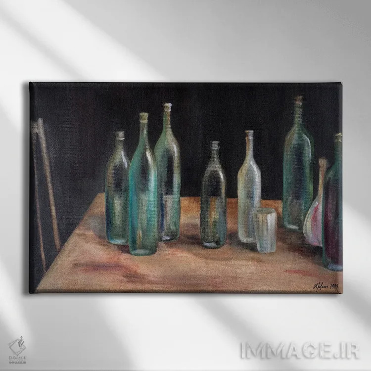 تابلو باتری بطریها اثر الکساندر تریفونوف - نمای روبهرو روی دیوار