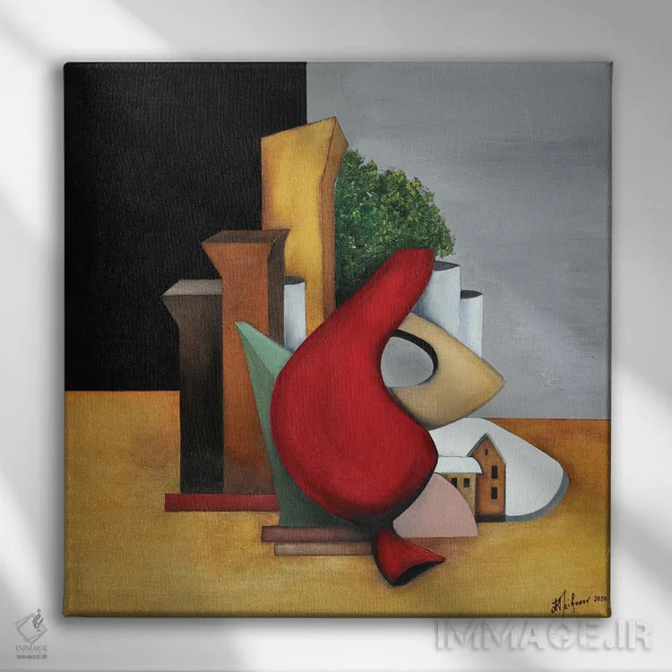 تابلو چرا باد شرق سرد است اثر الکساندر تریفونوف - نمای روبهرو روی دیوار