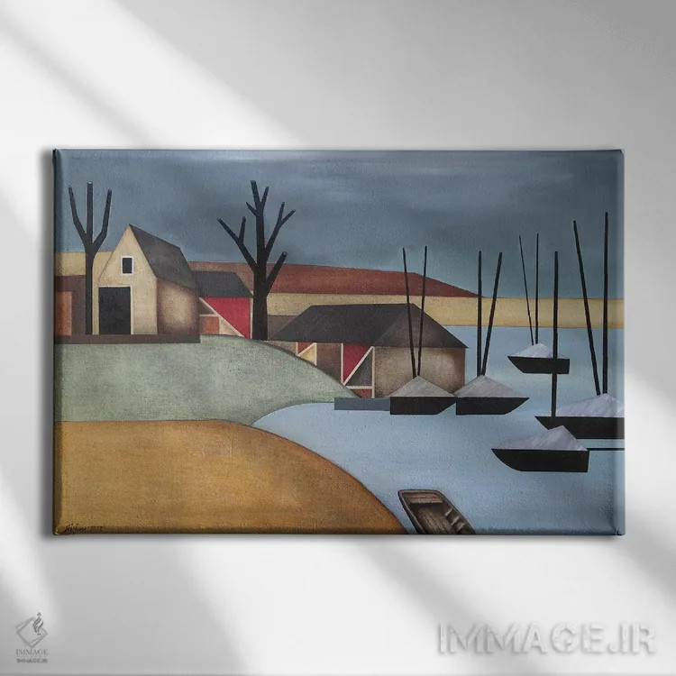 تابلو در خلیج اثر الکساندر تریفونوف - نمای روبهرو روی دیوار