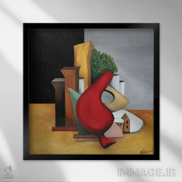 تابلو چرا باد شرق سرد است اثر الکساندر تریفونوف - نمای قابدار مشکی