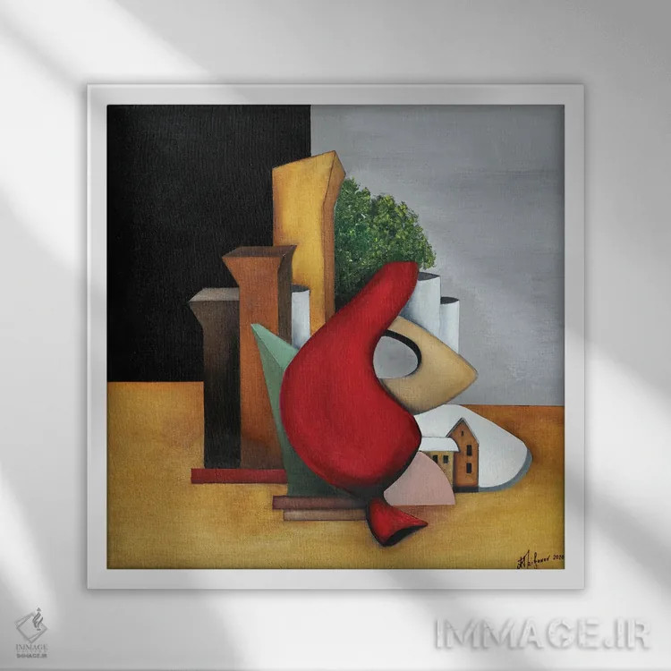 تابلو چرا باد شرق سرد است اثر الکساندر تریفونوف - نمای قابدار سفید