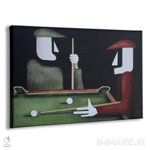 تابلو بیلیارد اثر الکساندر تریفونوف - نمای پرسپکتیو محصول