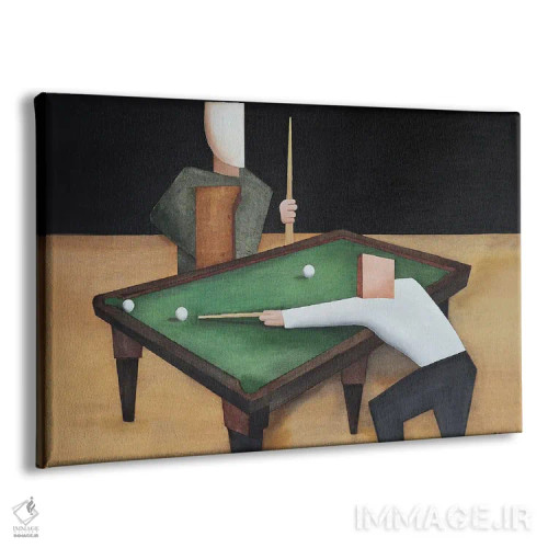 تابلو باشگاه بیلیارد اثر الکساندر تریفونوف - نمای پرسپکتیو محصول