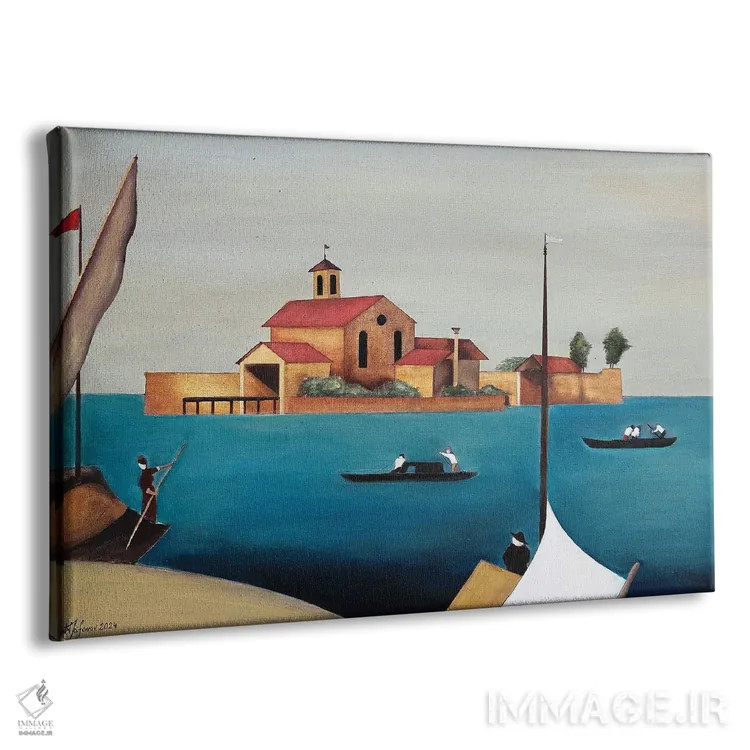 تابلو محلههای ونیز اثر الکساندر تریفونوف - نمای پرسپکتیو محصول