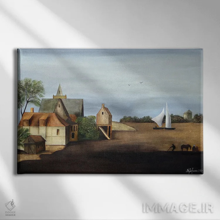 تابلو اوت اثر الکساندر تریفونوف - نمای روبهرو روی دیوار