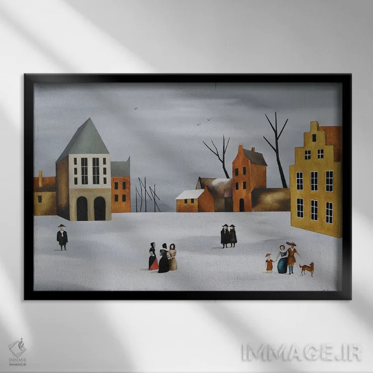 تابلو در میدان اصلی اثر الکساندر تریفونوف - نمای قابدار مشکی