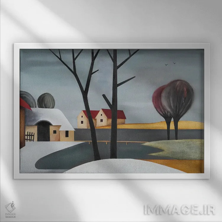 تابلو نوامبر اثر الکساندر تریفونوف - نمای قابدار سفید