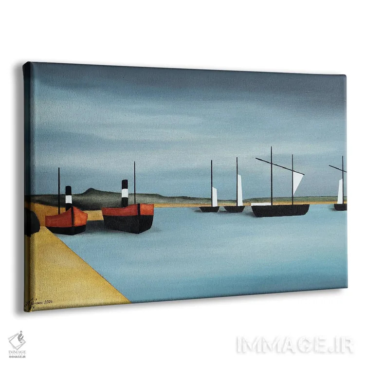 تابلو بندر آرام اثر الکساندر تریفونوف - نمای پرسپکتیو محصول