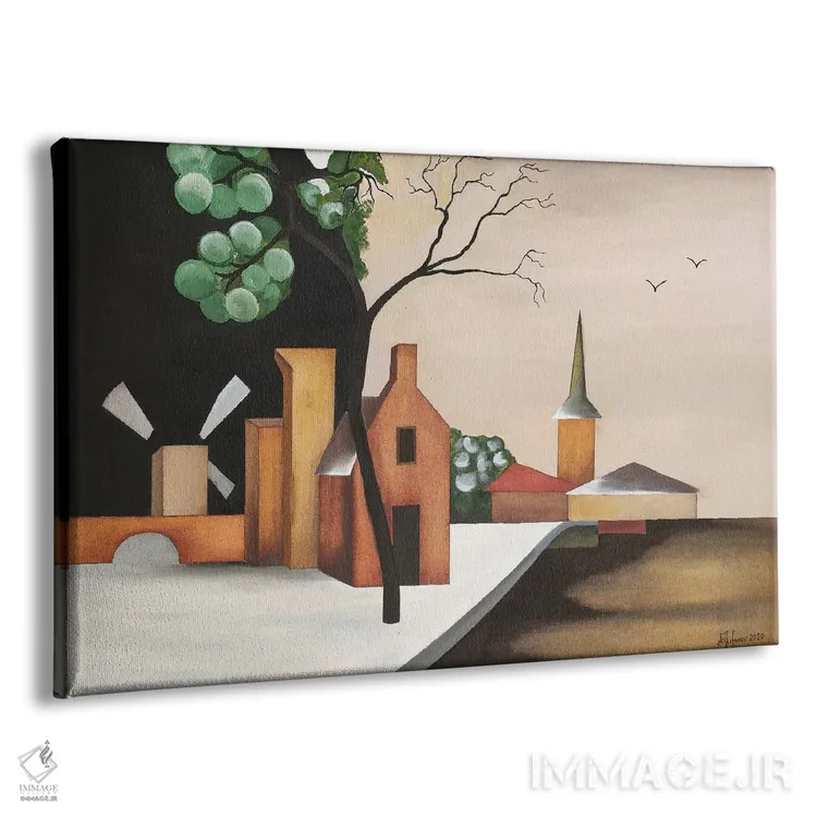 تابلو آخرین برف اثر الکساندر تریفونوف - نمای پرسپکتیو محصول