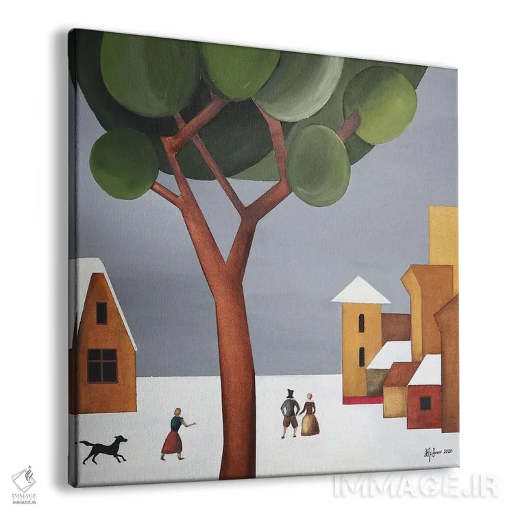 تابلو زمان زمستان اثر الکساندر تریفونوف - نمای پرسپکتیو محصول