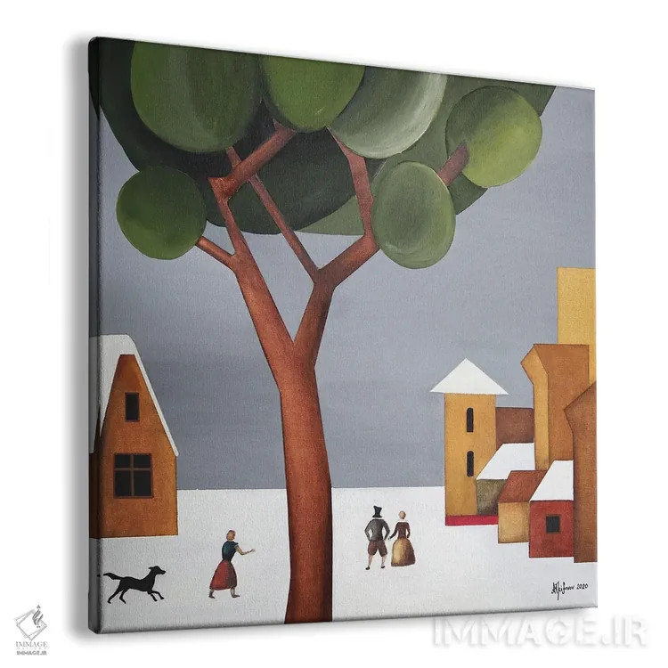 تابلو زمان زمستان اثر الکساندر تریفونوف - نمای پرسپکتیو محصول