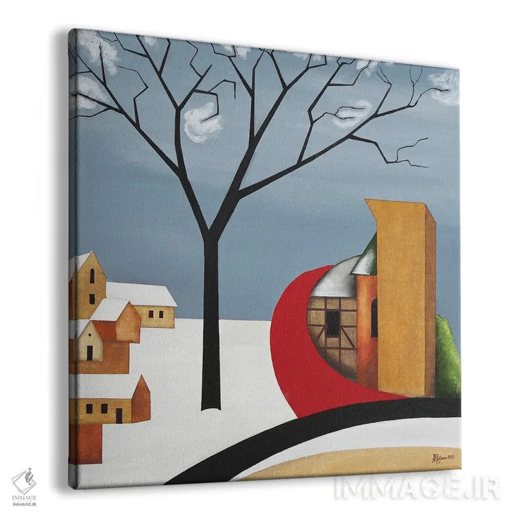 تابلو دسامبر اثر الکساندر تریفونوف - نمای پرسپکتیو محصول