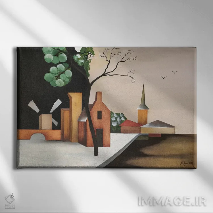 تابلو آخرین برف اثر الکساندر تریفونوف - نمای روبهرو روی دیوار