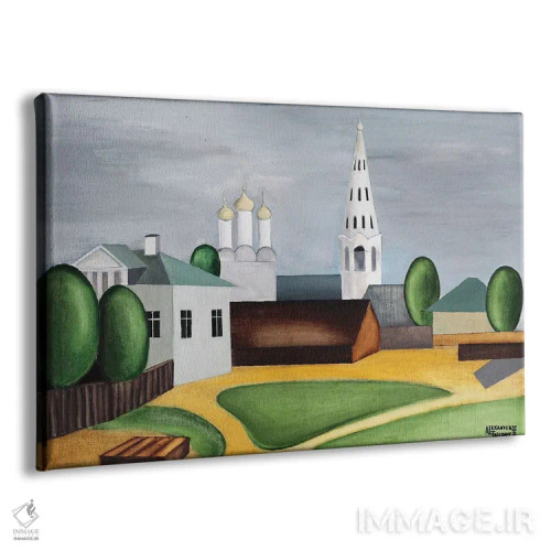 تابلو باغ تابستانی مسکو اثر الکساندر تریفونوف - نمای پرسپکتیو محصول