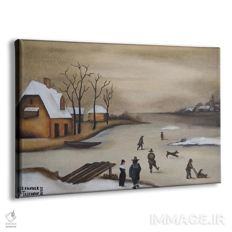 تابلو روی رودخانه II اثر الکساندر تریفونوف - نمای پرسپکتیو محصول