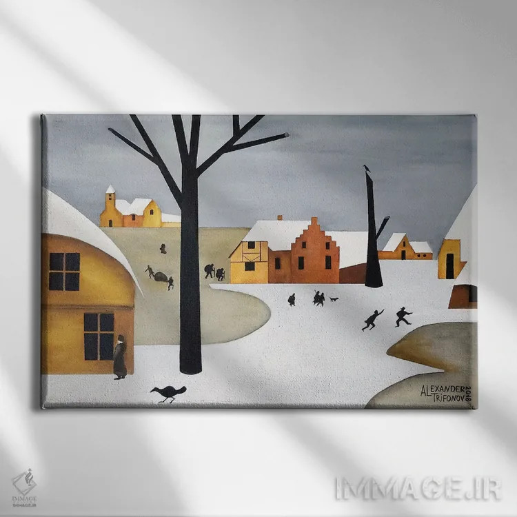 تابلو هلند۲ اثر الکساندر تریفونوف - نمای روبهرو روی دیوار
