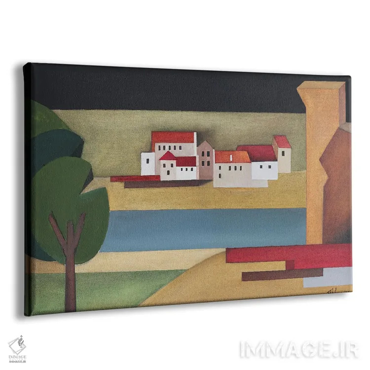 تابلو لبه دنیا اثر الکساندر تریفونوف - نمای پرسپکتیو محصول