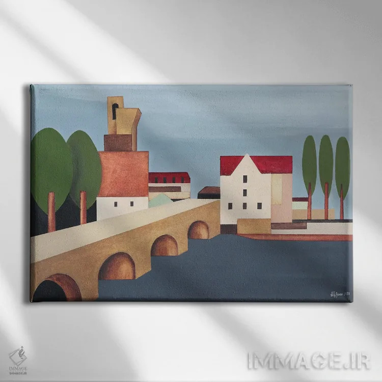 تابلو پل فرانسوی II اثر الکساندر تریفونوف - نمای روبهرو روی دیوار