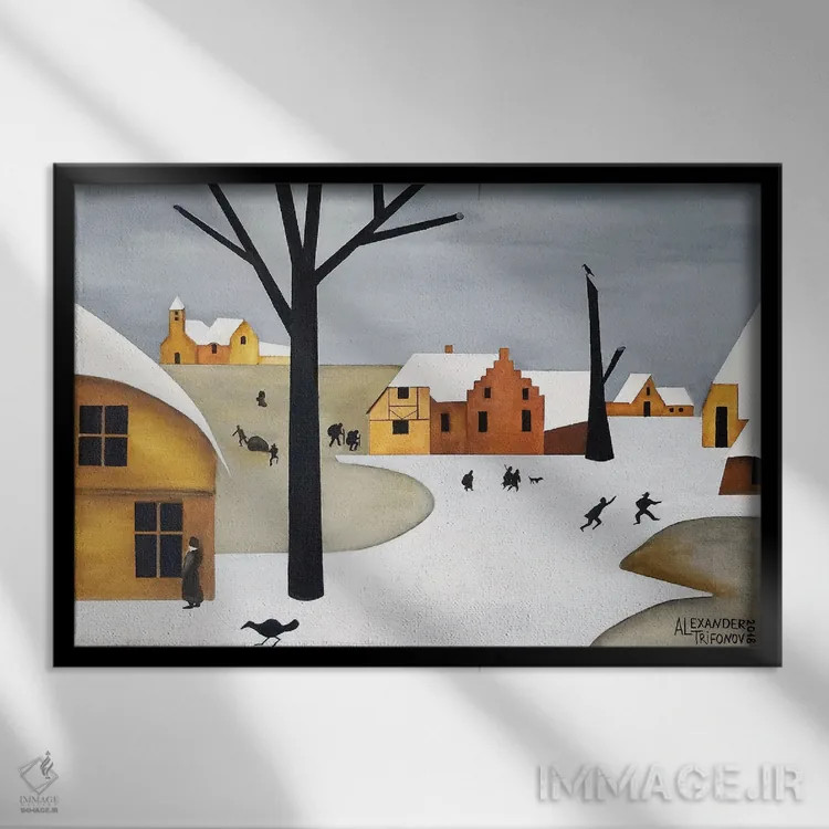تابلو هلند۲ اثر الکساندر تریفونوف - نمای قابدار مشکی