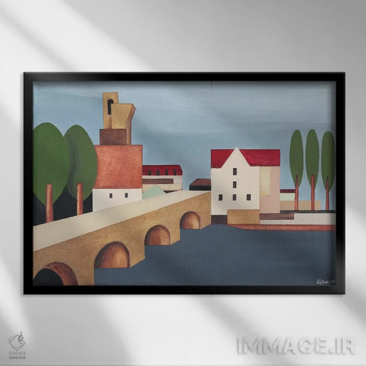 تابلو پل فرانسوی II اثر الکساندر تریفونوف - نمای قابدار مشکی