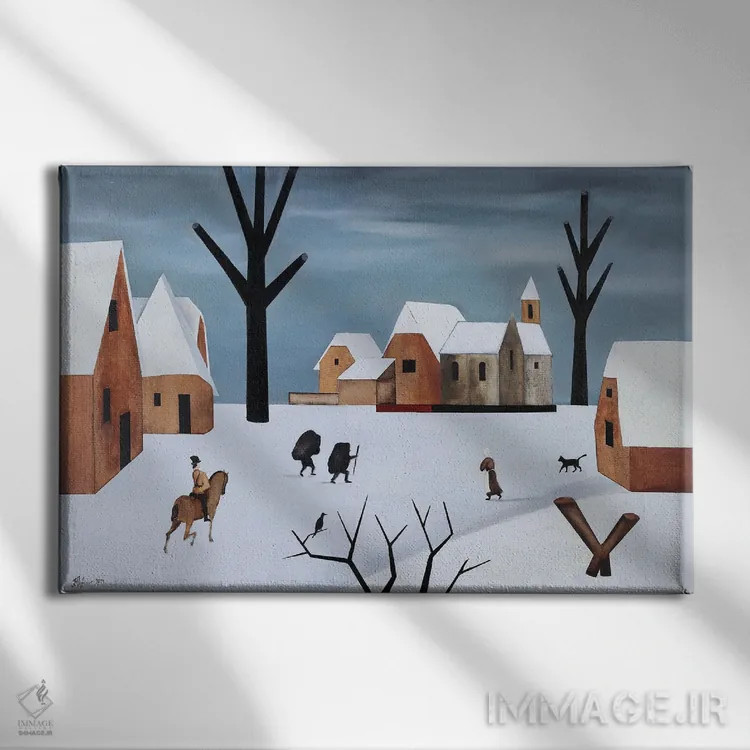 تابلو روز ژانویه اثر الکساندر تریفونوف - نمای روبهرو روی دیوار