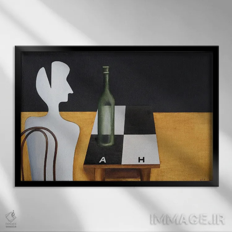 تابلو شطرنج I اثر الکساندر تریفونوف - نمای قابدار مشکی