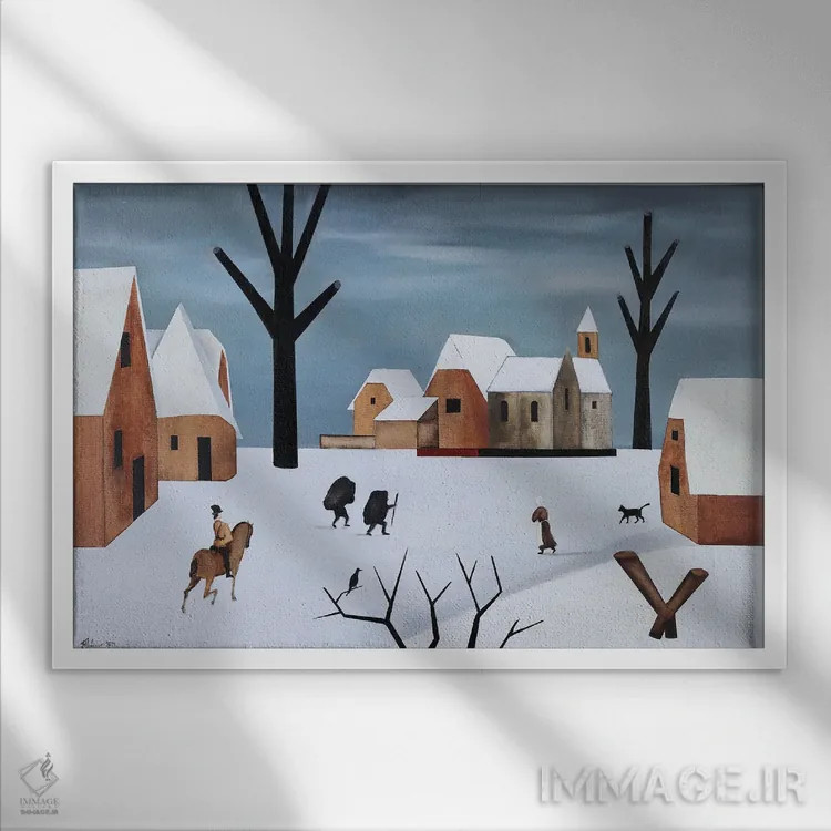 تابلو روز ژانویه اثر الکساندر تریفونوف - نمای قابدار سفید