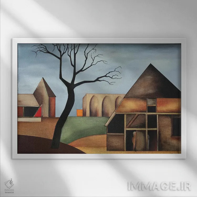 تابلو آوریل II اثر الکساندر تریفونوف - نمای قابدار سفید