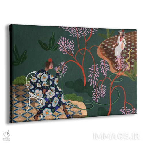 تابلو باغ شایعات اثر آرتی گوآوا - نمای پرسپکتیو محصول