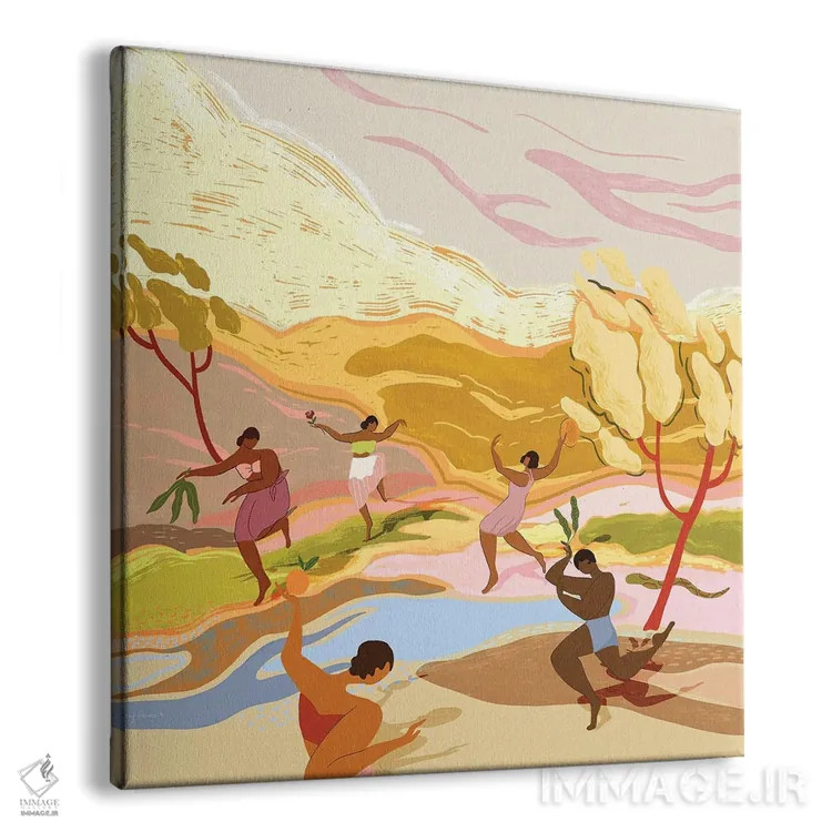 تابلو رقص در بهشت اثر آرتی گوآوا - نمای پرسپکتیو محصول