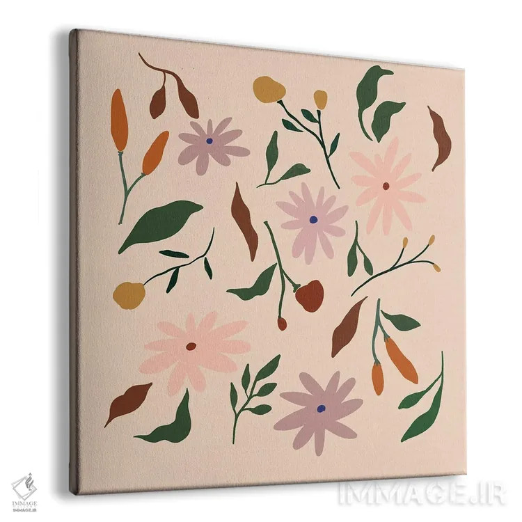 تابلو طرح گلدار اثر آرتی گوآوا - نمای پرسپکتیو محصول