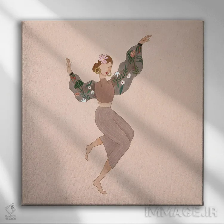تابلو فقط برقص اثر آرتی گوآوا - نمای روبهرو روی دیوار