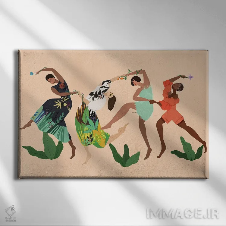 تابلو قبیلهٔ من اثر آرتی گوآوا - نمای روبهرو روی دیوار