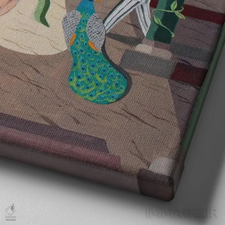 تابلو دیدار نیمهشب اثر آرتی گوآوا - نمای نزدیک بافت بوم