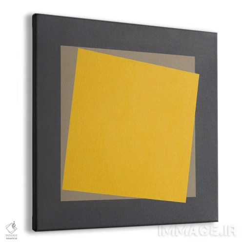تابلو هستهٔ طبیعی زرد (طرح هندسی) اثر اِیوری تیلمن - نمای پرسپکتیو محصول
