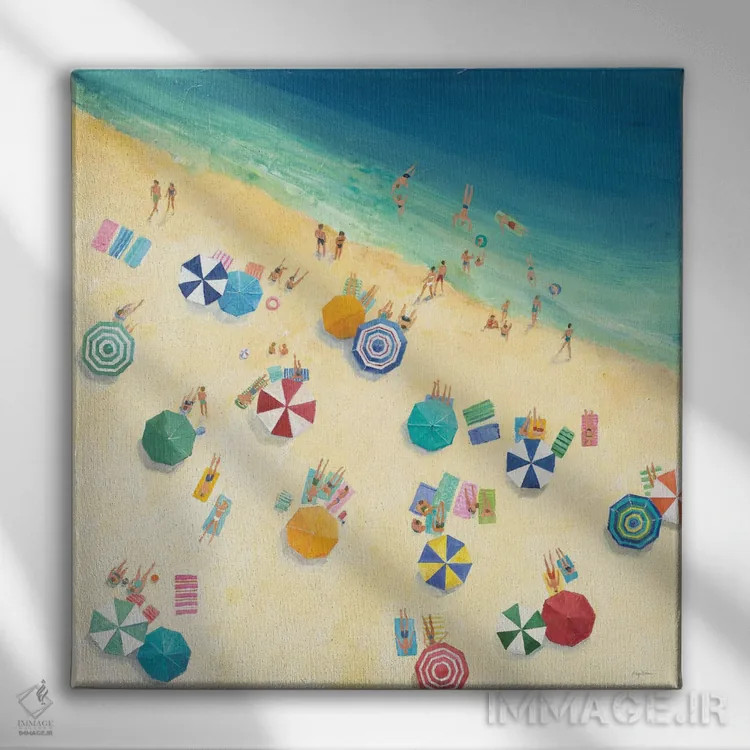 تابلو تفریح تابستانی اثر اِیوری تیلمن - نمای روبهرو روی دیوار