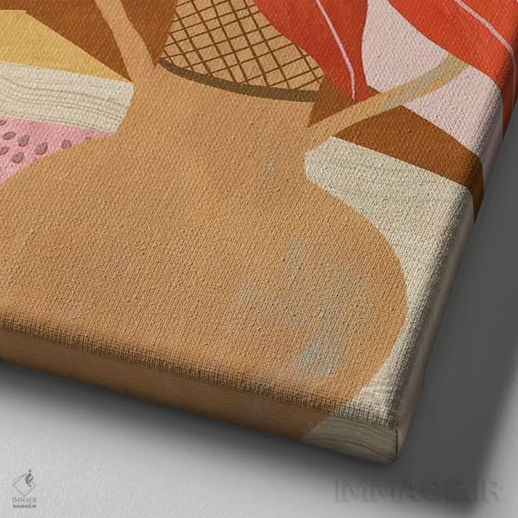 تابلو در خانه بمان اثر آرتی گوآوا - نمای نزدیک بافت بوم