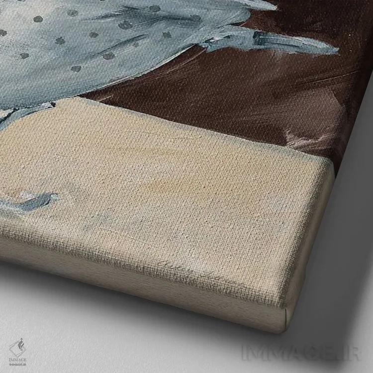 تابلو سیبهای قرمز در کاسه اثر اِیوری تیلمن - نمای نزدیک بافت بوم