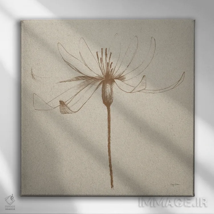 تابلو گلهای کلاسیک مدرن III اثر اِیوری تیلمن - نمای روبهرو روی دیوار