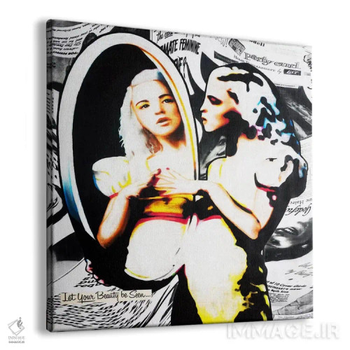 تابلو فکر کنم دارم دیجیتال میشوم اثر آنی ترازو - نمای پرسپکتیو محصول