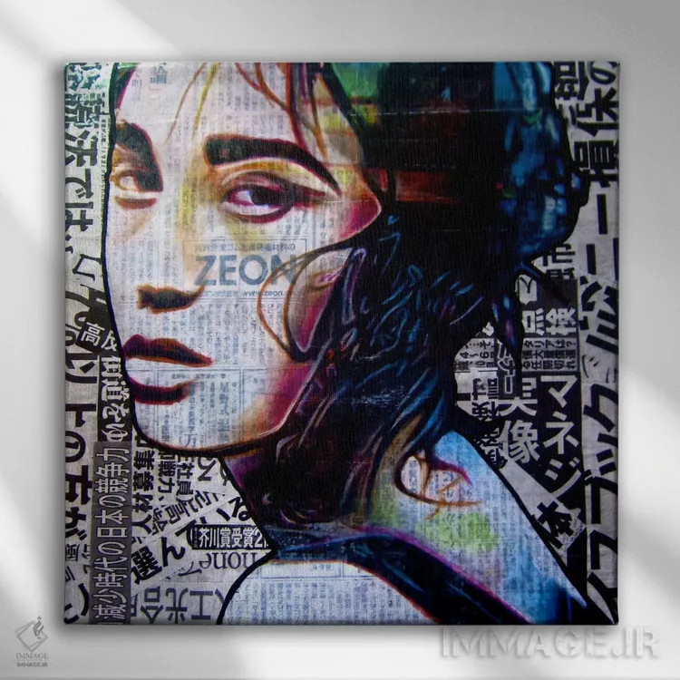 تابلو نئون توکیو اثر آنی ترازو - نمای روبهرو روی دیوار