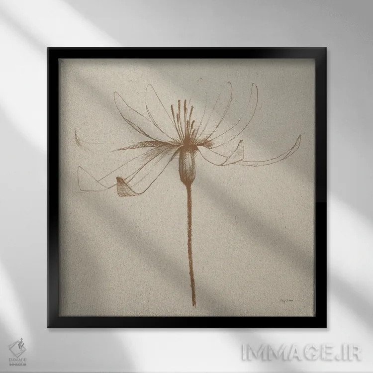 تابلو گلهای کلاسیک مدرن III اثر اِیوری تیلمن - نمای قابدار مشکی