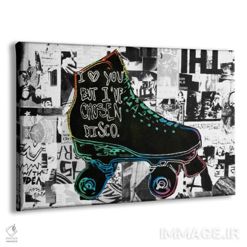 تابلو دوستت دارم اما دیسکو را انتخاب کردم اثر آنی ترازو - نمای پرسپکتیو محصول