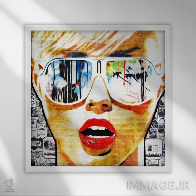 تابلو توهم گذشته اثر آنی ترازو - نمای قابدار سفید