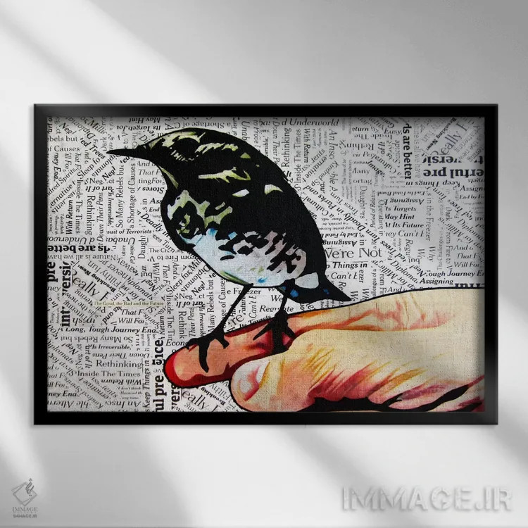 تابلو آینده اثر آنی ترازو - نمای قابدار مشکی