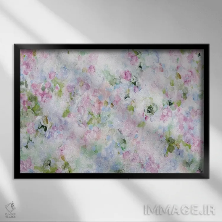 تابلو کالیدوسکوپ (شکستهبین) اثر آماندا توپـه - نمای قابدار مشکی