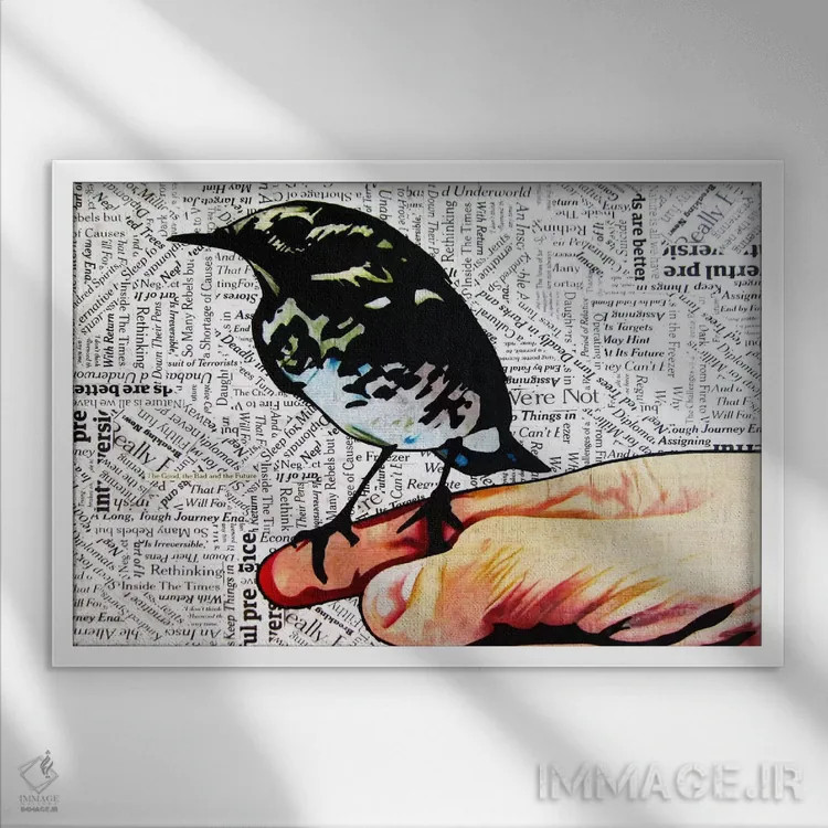 تابلو آینده اثر آنی ترازو - نمای قابدار سفید